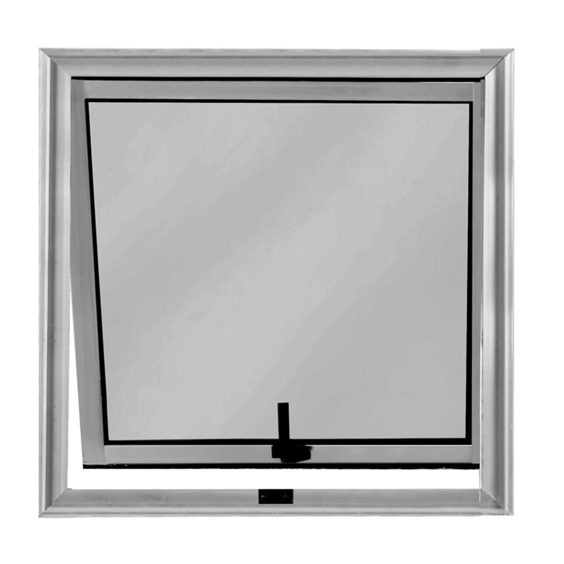 Janela de Alumínio Maxim-ar 60x60cm com Vidro Mini Boreal Magnum Atlântica Natural