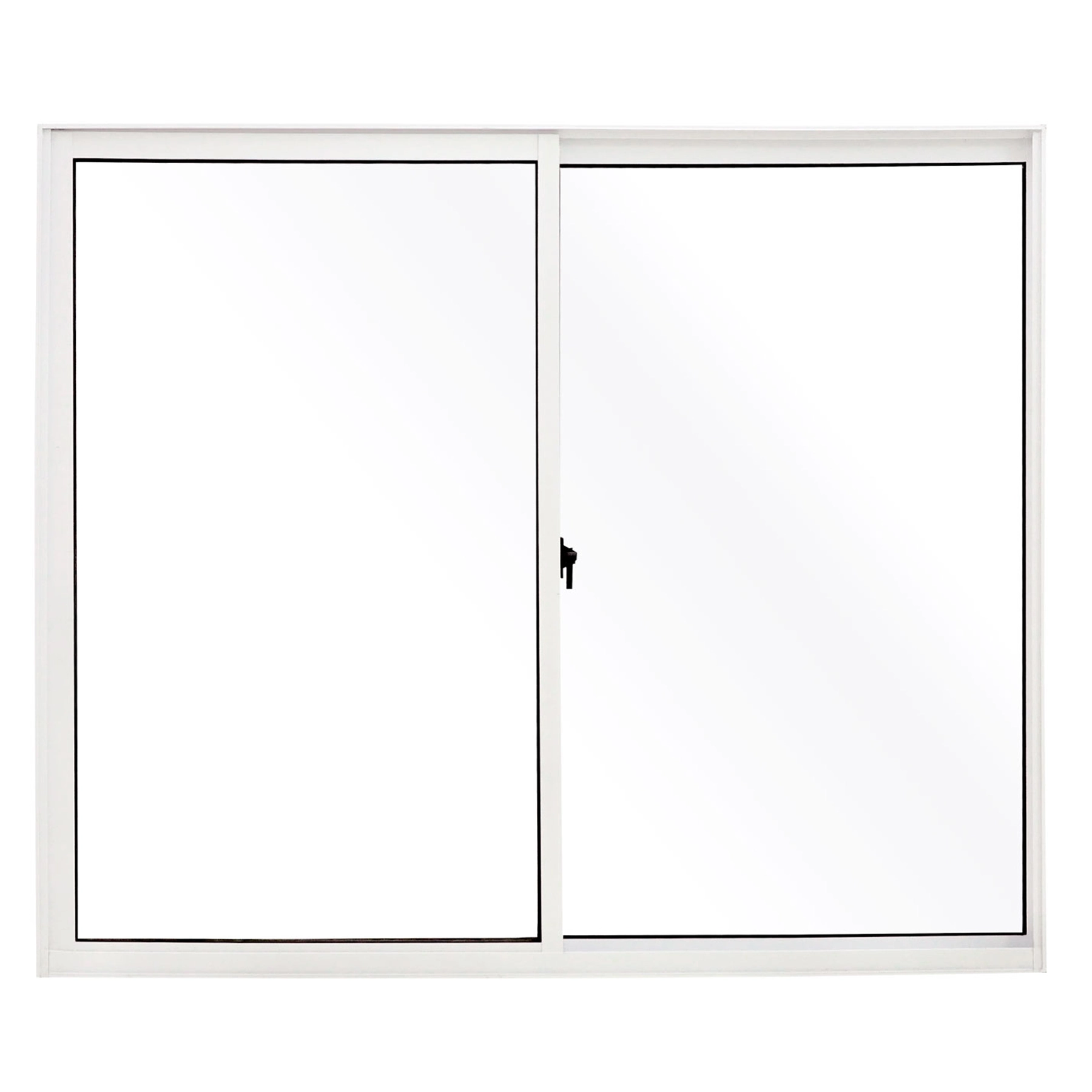 Janela de Alumínio de Correr 2 Folhas 80x120cm Fortline Atlântica Branca