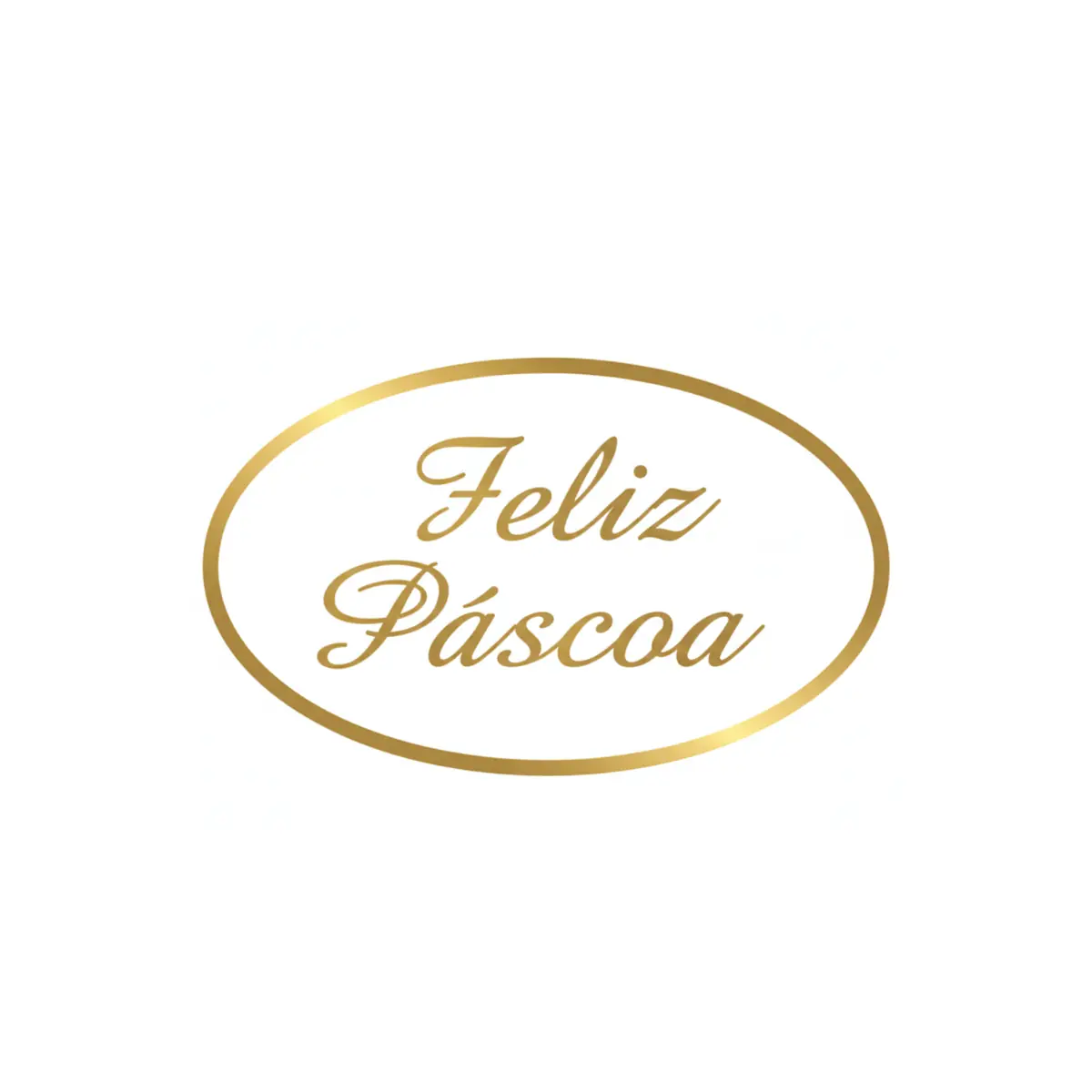Etiq Feliz Páscoa Ouro C/100 Ref 1018