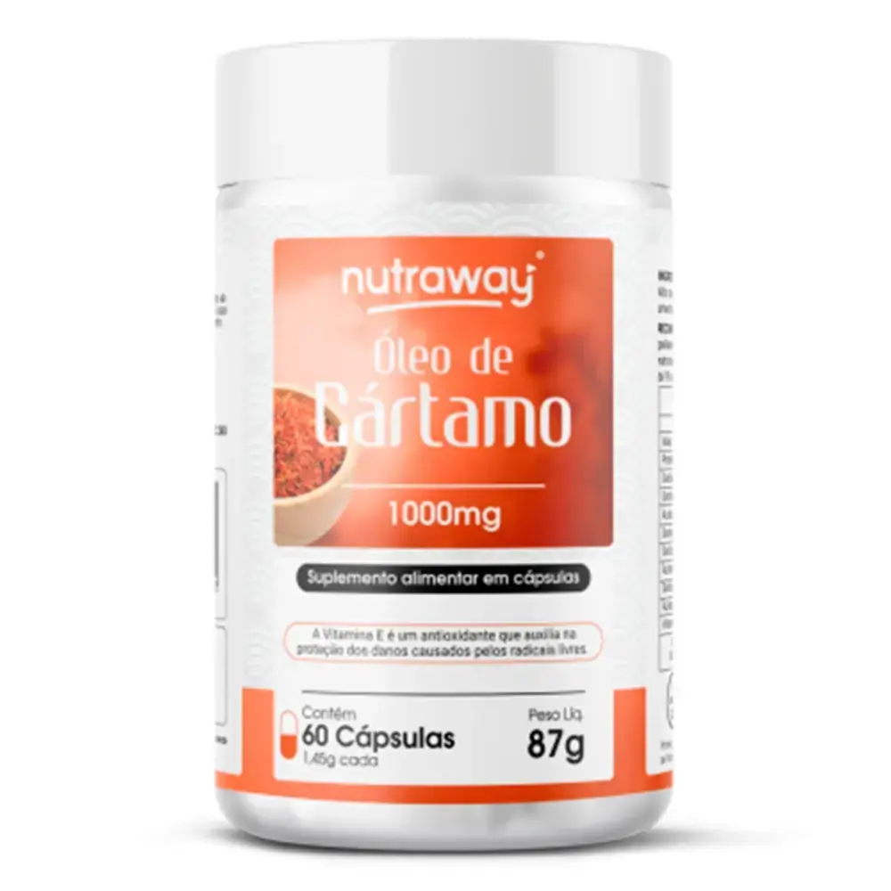 Óleo De Cártamo Nutraway 1000mg 60 cápsulas