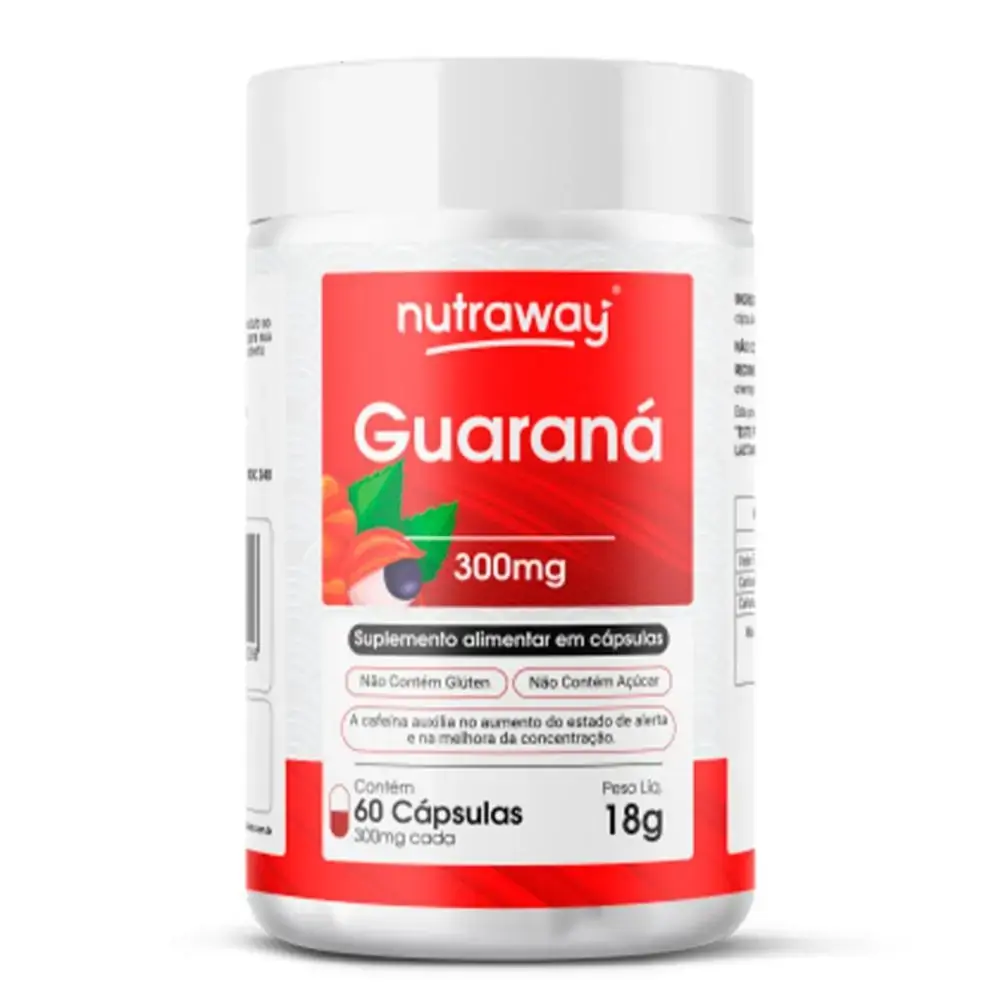 Guaraná Nutraway 300mg 60 cápsulas