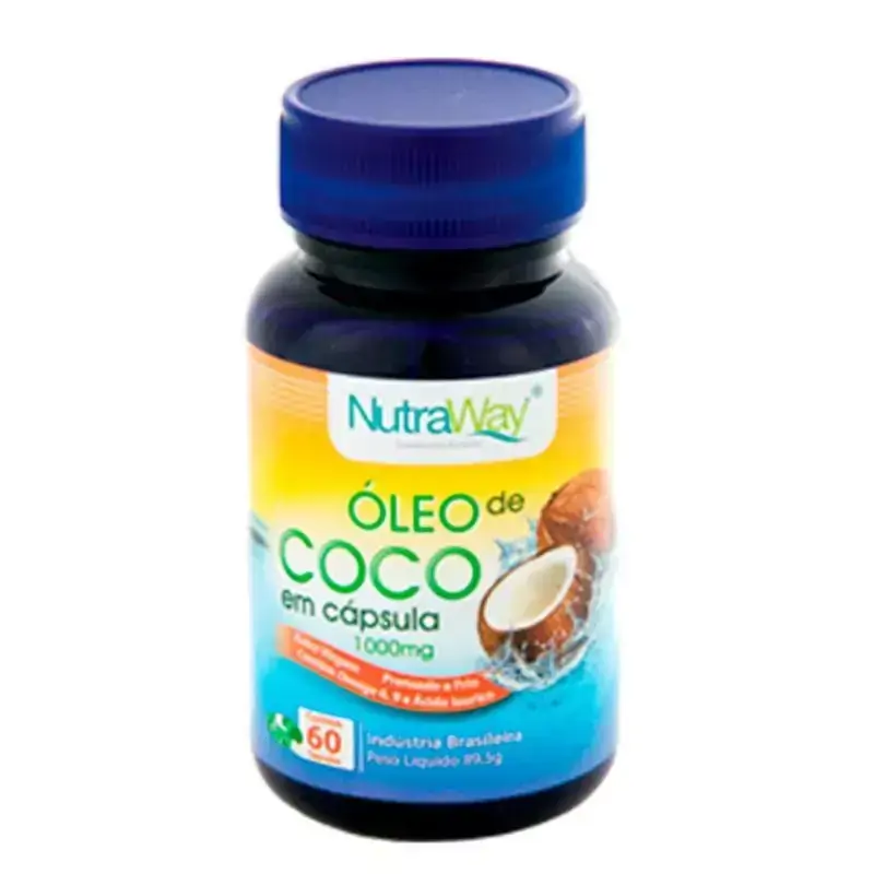Óleo de Coco 1000mg 60caps - Nutraway