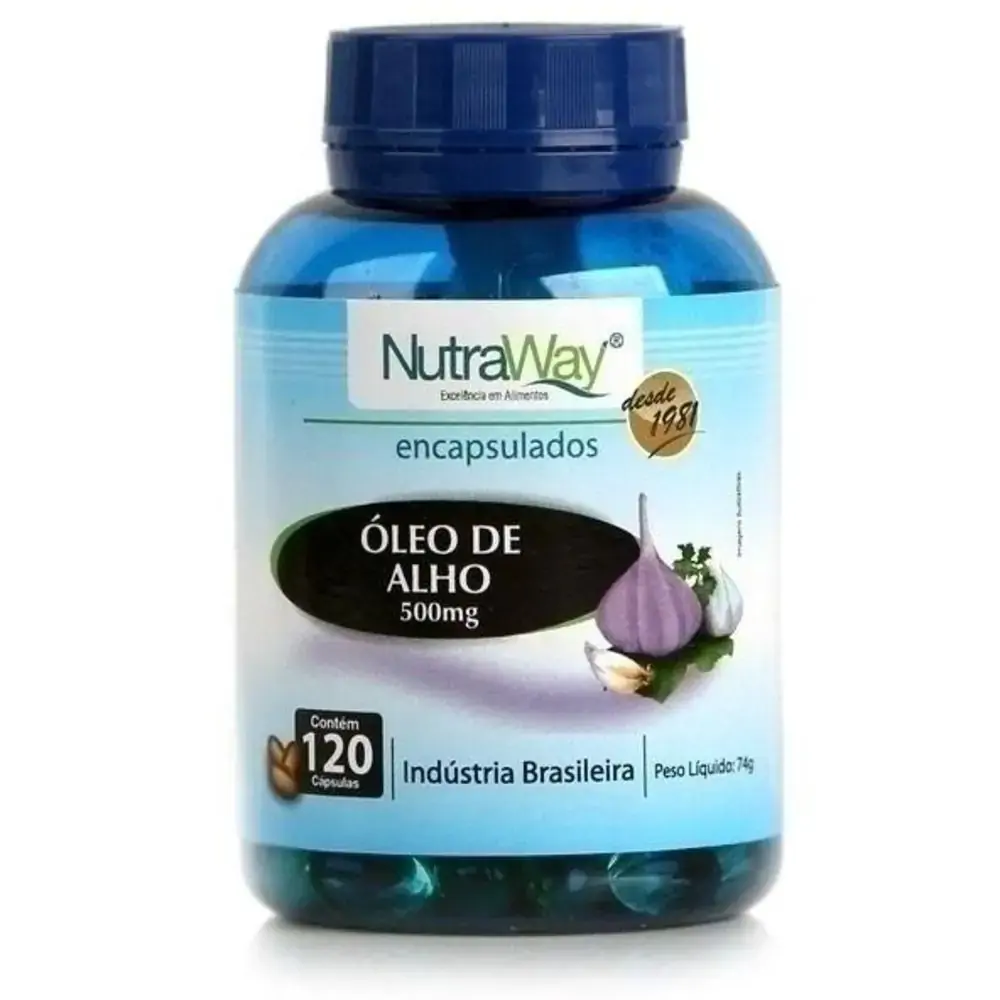 óleo De Alho 500mg 120caps Nutraway Nutraway Fitoterápicos