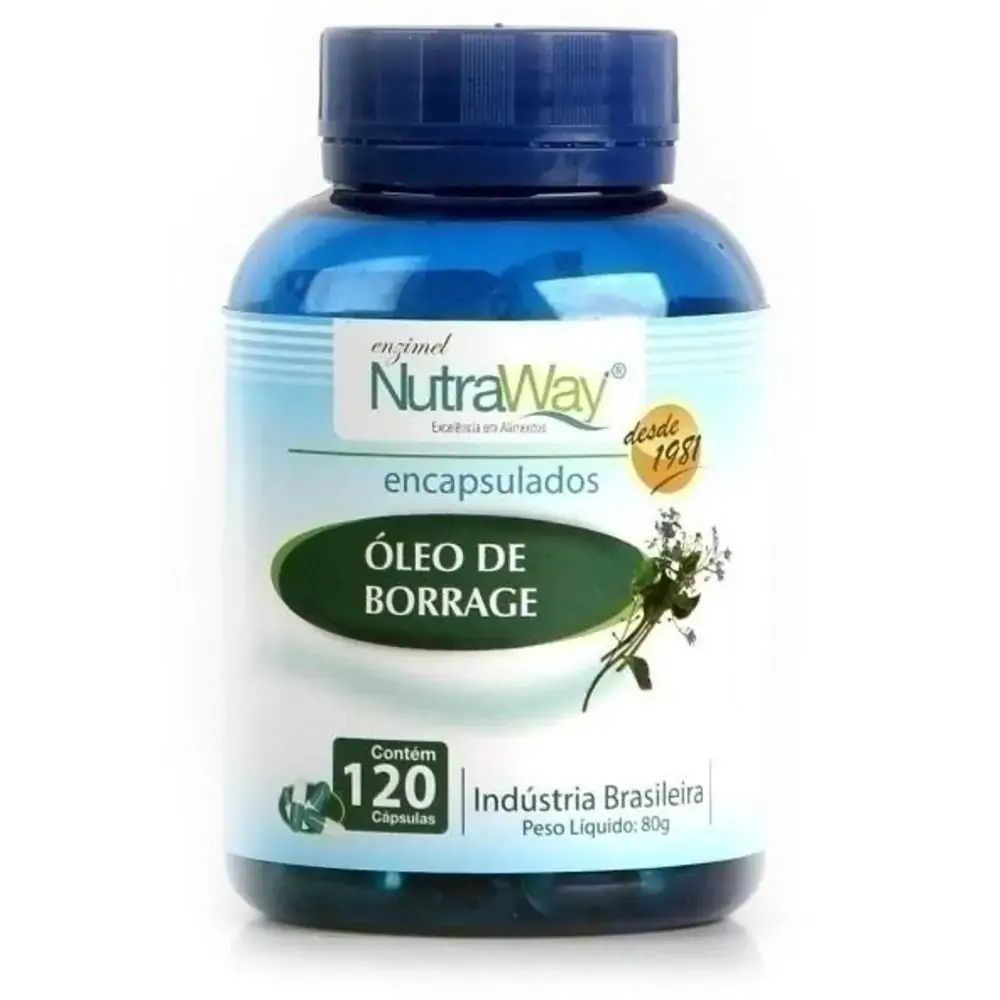 óleo De Borrage 500mg 120 Caps Nutraway Industria De