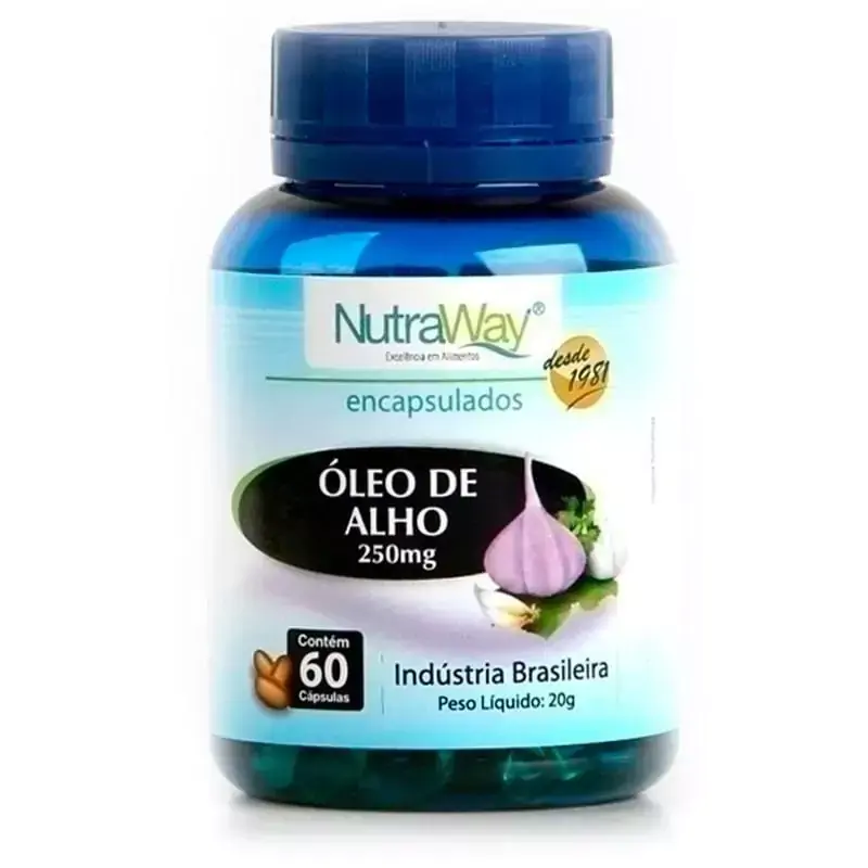 Óleo de Alho 250mg 60caps - Nutraway