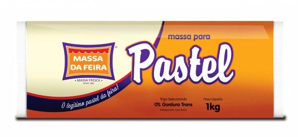 Massa Feira 1kg Pastel Rolo