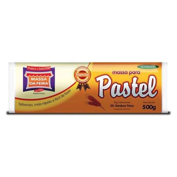 Massa Feira 500g Pastel Rolo