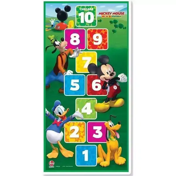 Tapete de Atividades Mickey Amarelinha Lider 402