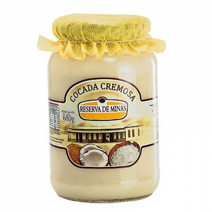 Cocada Com Coco Queimado Cremosa Reserva De Minas Vidro 650g