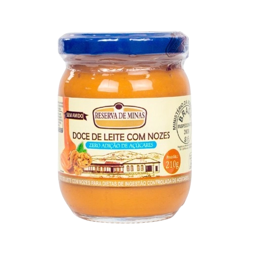 Doce de Leite com Nozes Diet Zero Açucar Reserva de Mina 210