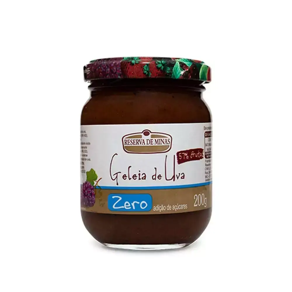 Geléia De Uva Zero Açúcar 200g Reserva De Minas