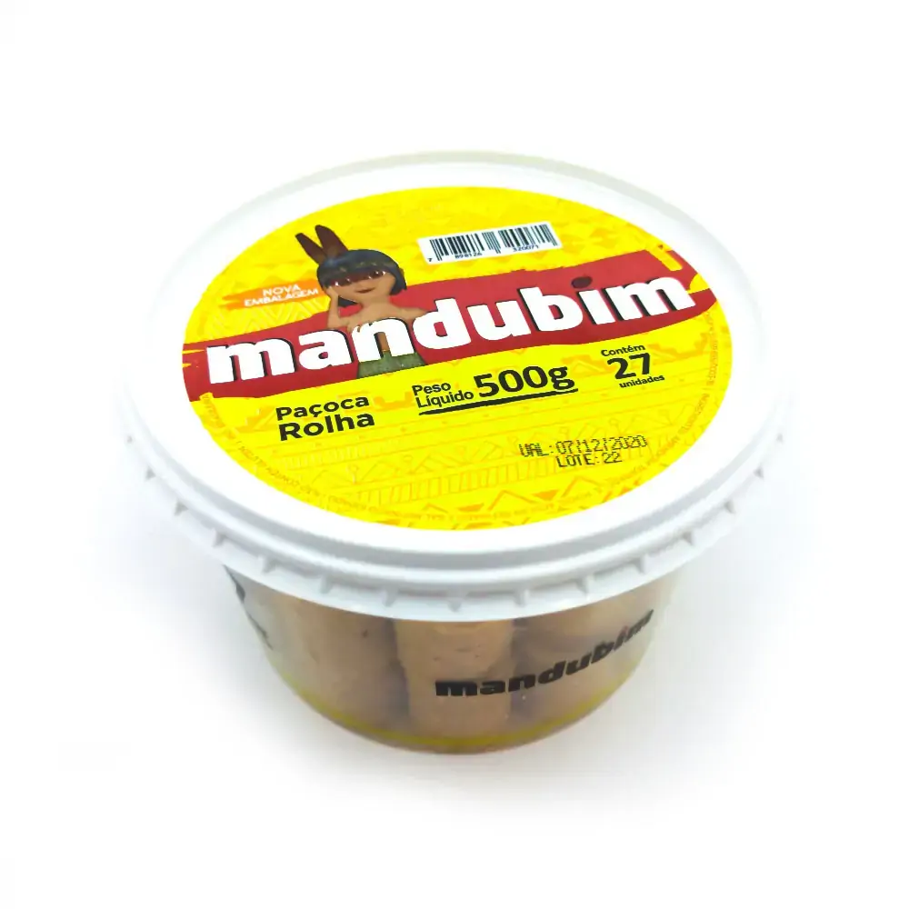 Pacoca Rolha 500 Gr Mandubim