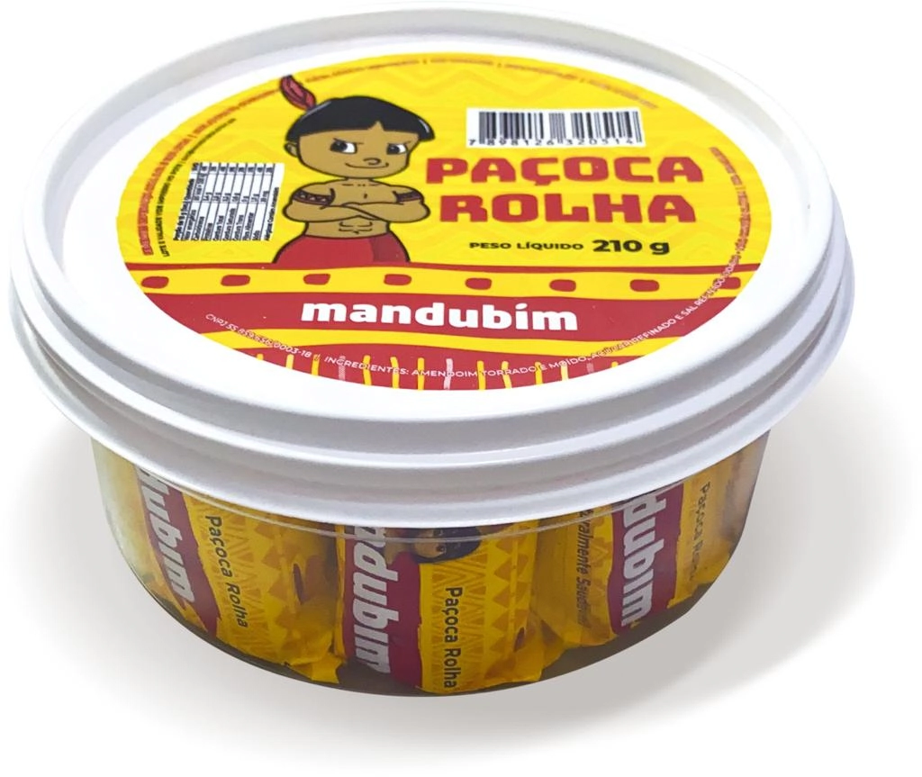 Pacoca Mandubim Rolha 210g
