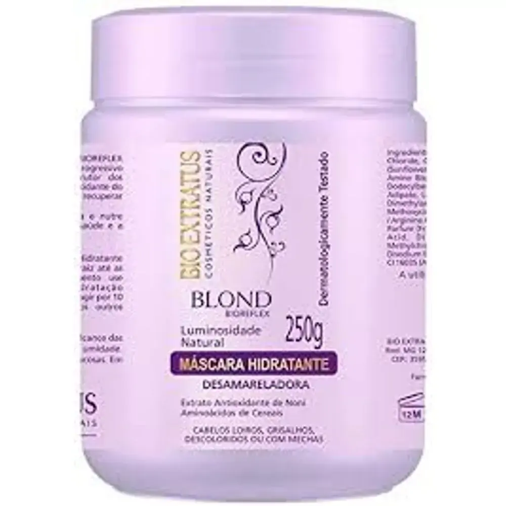 Creme De Tratamento Desamarelador Bio Extratus Blond Bioreflex Pote 250g