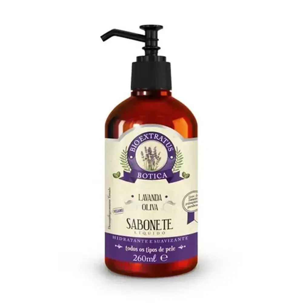 Sabonete Líquido Vegano Botica Lavanda 260ml