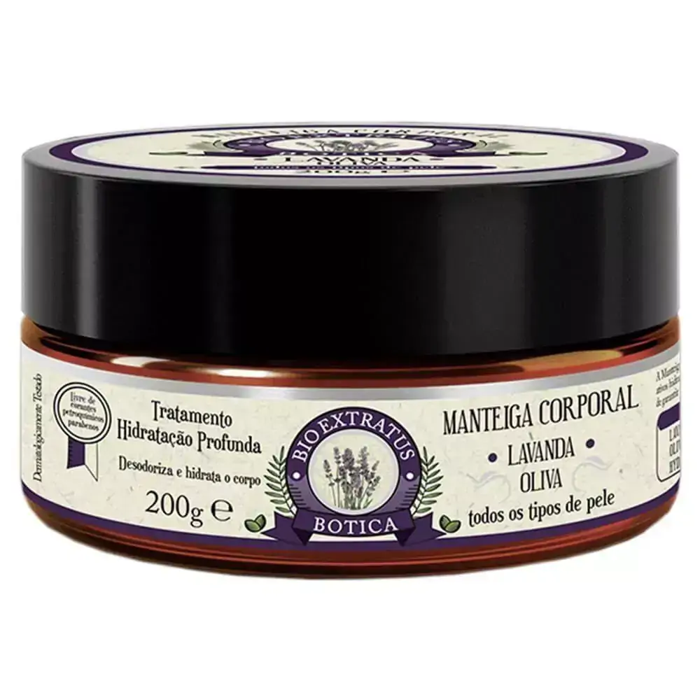 Manteiga Corporal Bio Extratus Botica Lavanda Oliva 200g