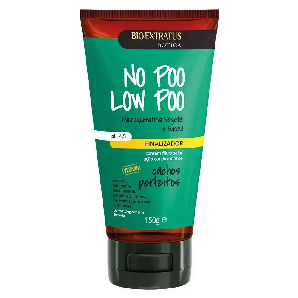 Finalizador Bio Extratus Botica No Poo Low Poo Cachos Perfeitos 150g