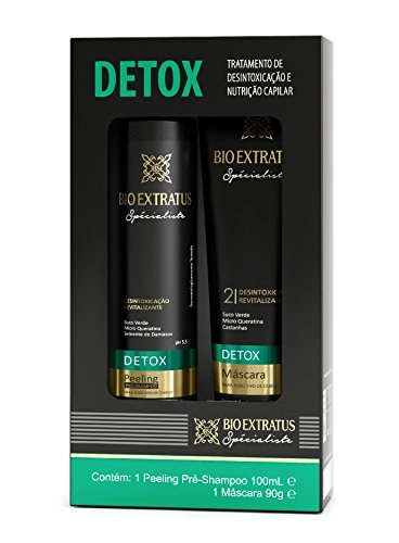 Linha Detox Specialiste Bio Extratus Kit Pre Shampoo Peeling Esfoliacao Estimulante 100 Ml Mascara H
