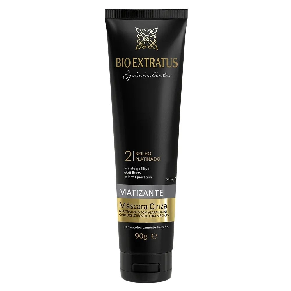 Bio Extratus Máscara matizante cinza 90g
