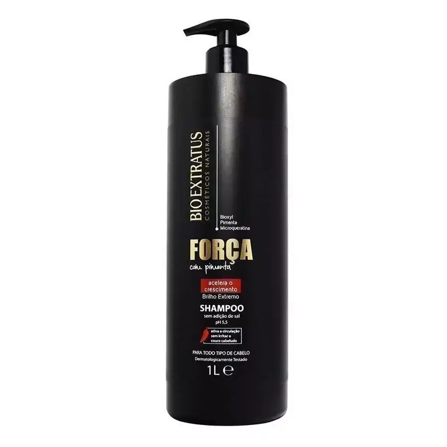 Shampoo Força com Pimenta 1Litro - Bio Extratus