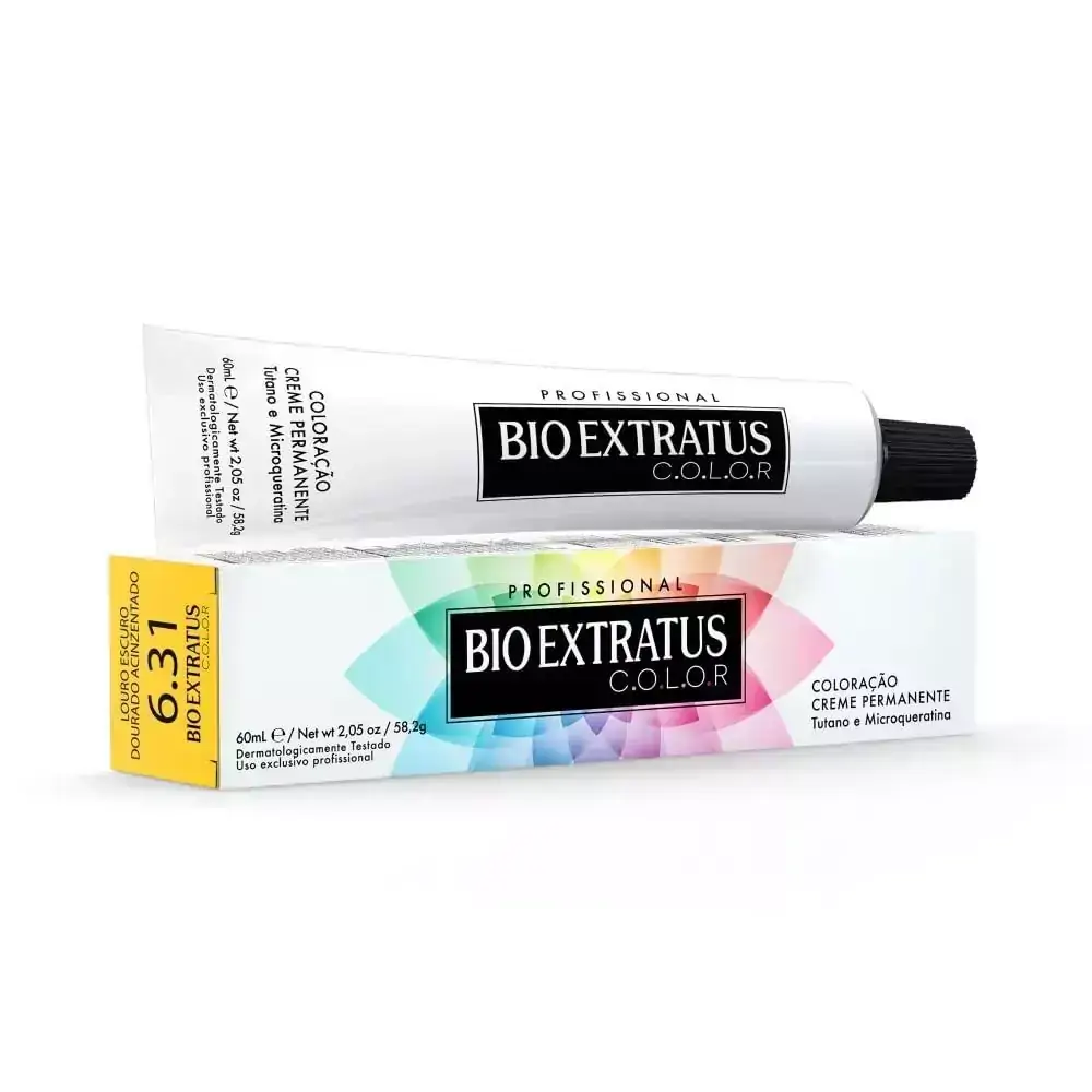 Tintura Bio Extratus Color Louro Escuro Dourado Acinzentado 6.31