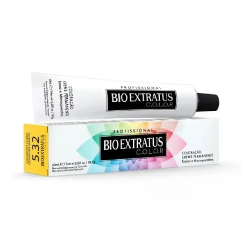 Tint Bioextratus 5.32 Castanho Claro Dourado Irisado