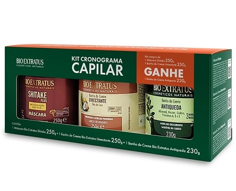 Kit de cronograma capilar Bio Extratus 3 ampolas de 10ml