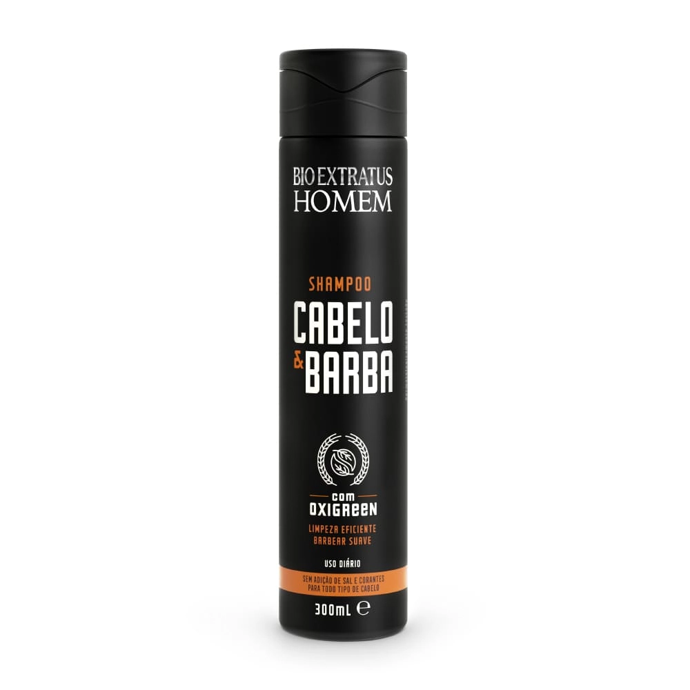 Shampoo Bio Extratus Homem Cabelo &amp Barba - 300ml