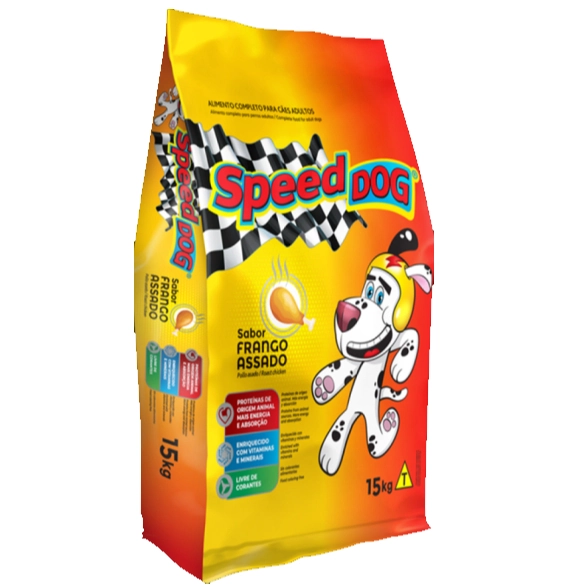Alimento Para Cães Adultos Frango Assado Speed Dog Pacote 15kg