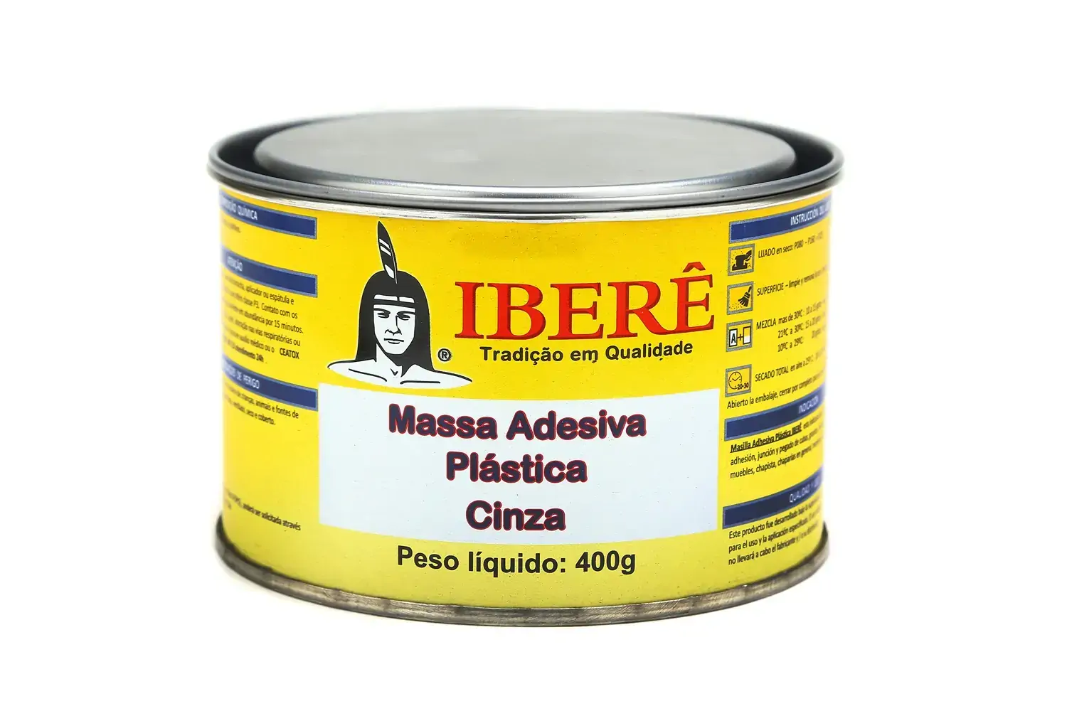 Massa Plast Ibere Cinza