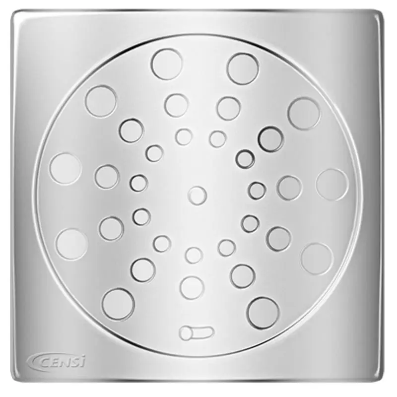 Grelha C/fecho Quadrada Aço Inox Censi 150mm 7721