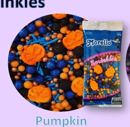 Conf Sprinkles Pumpkin Abóbora 60g Doces Morello