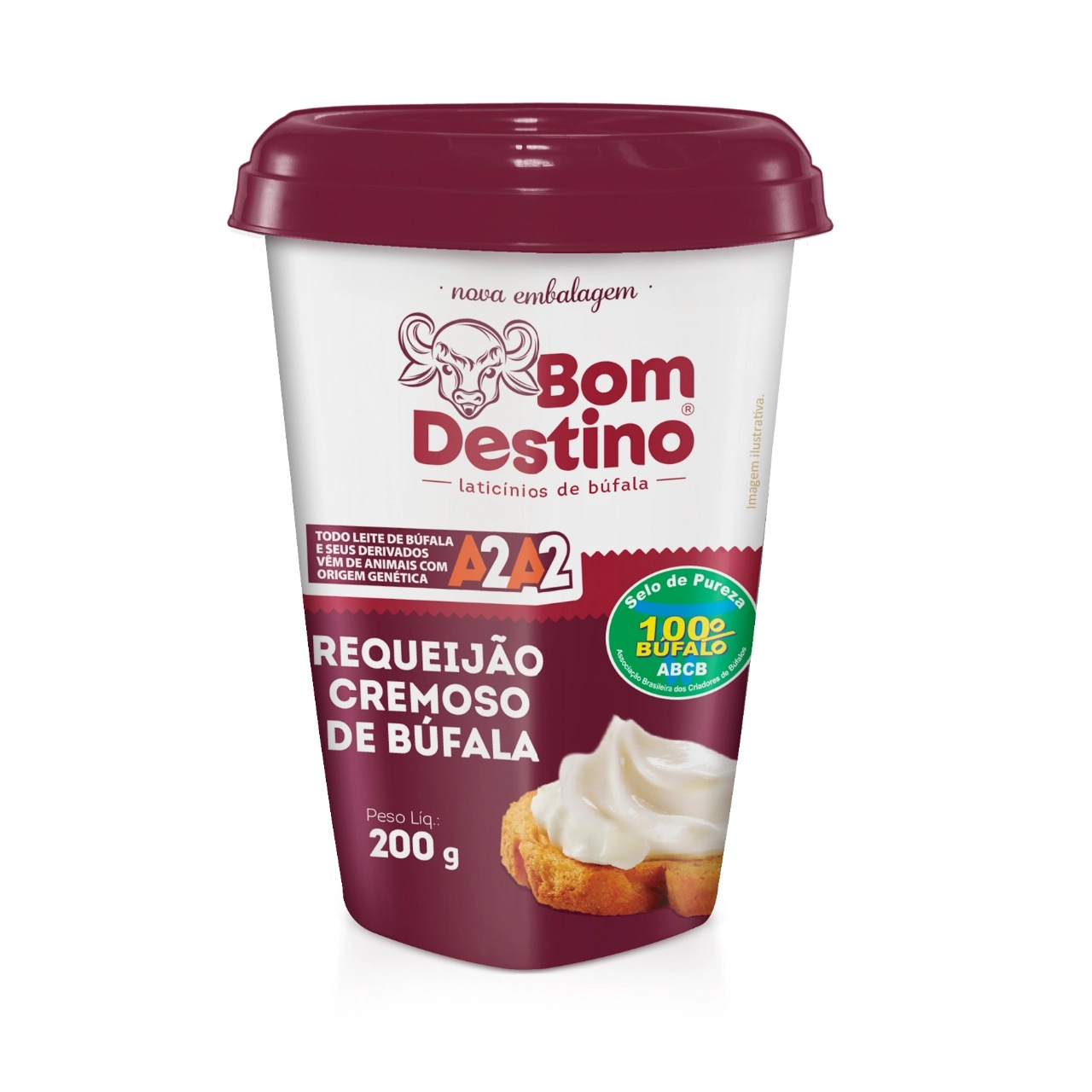 Requeijão Cremoso de Búfala BOM DESTINO 200g