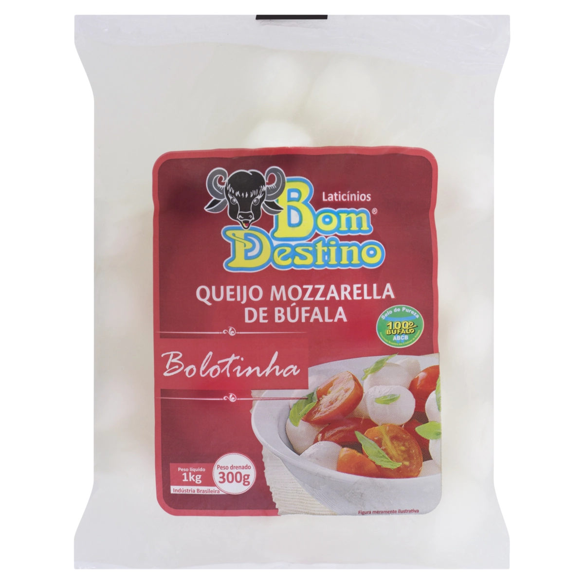 Queijo Mussarela De Búfala Bolotinha Bom Destino 300g