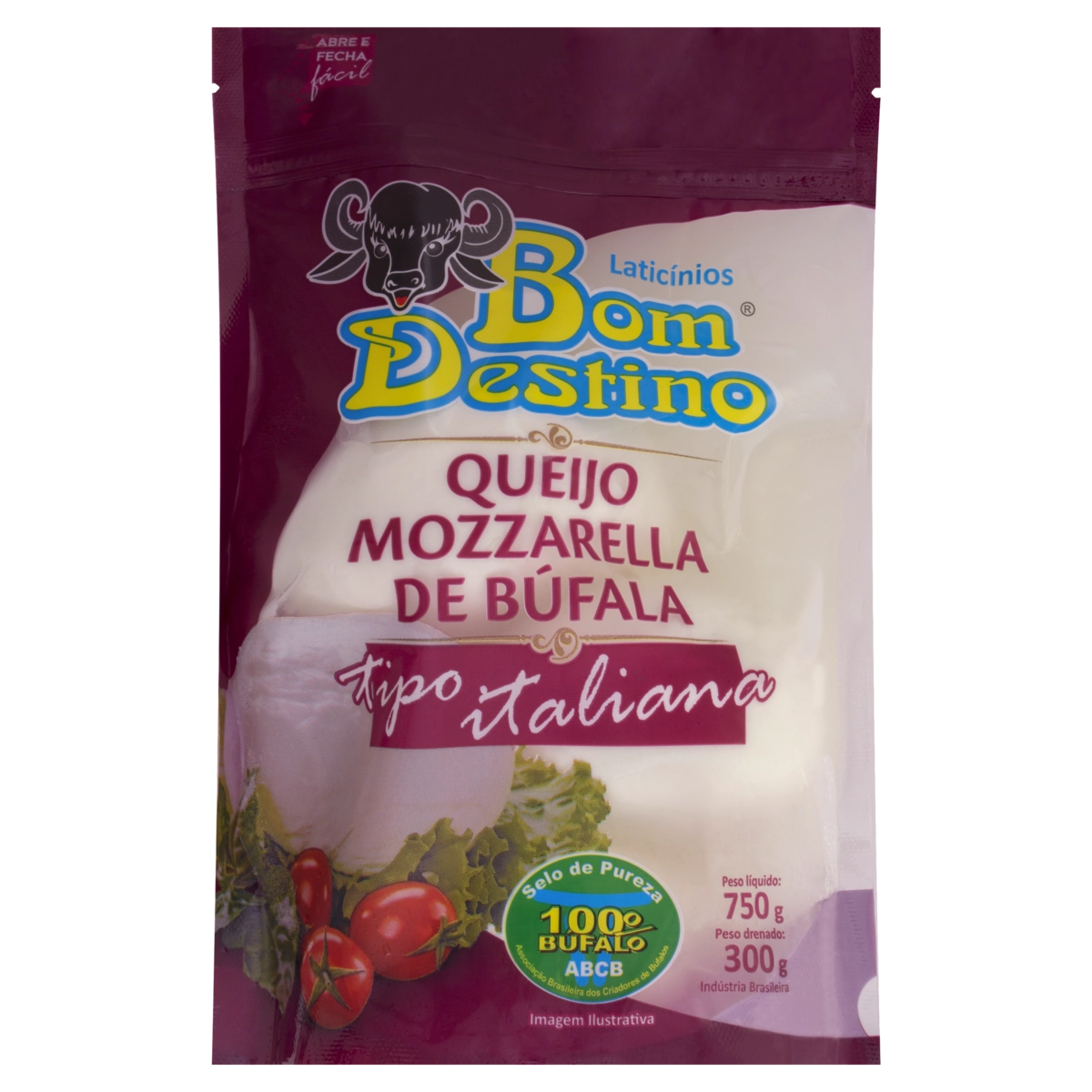 Queijo Mussarela De Búfala Italiana Bom Destino 300g