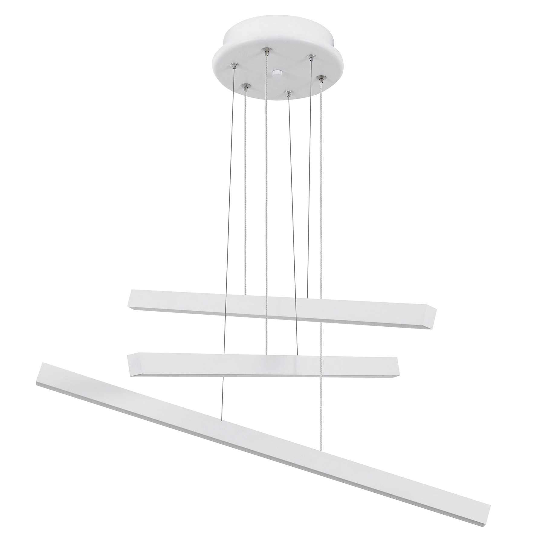 Pendente Linear com LED Metal Branco Pendente Spot Line