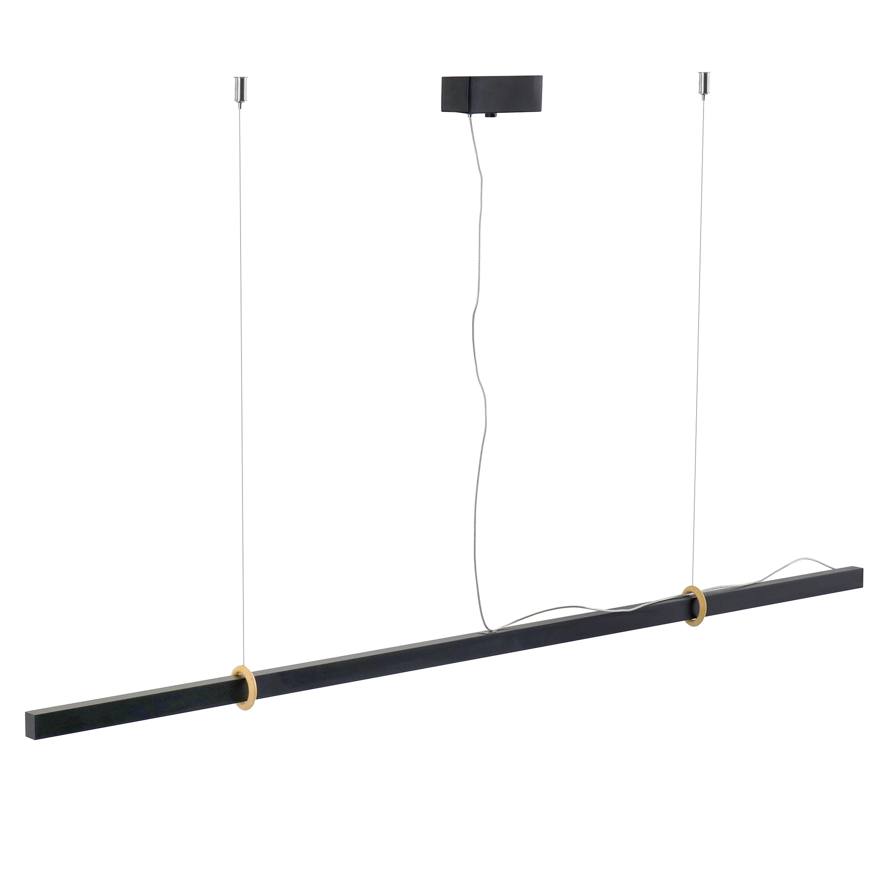 Pendente Linear com LED Metal Preto Office Spot Line