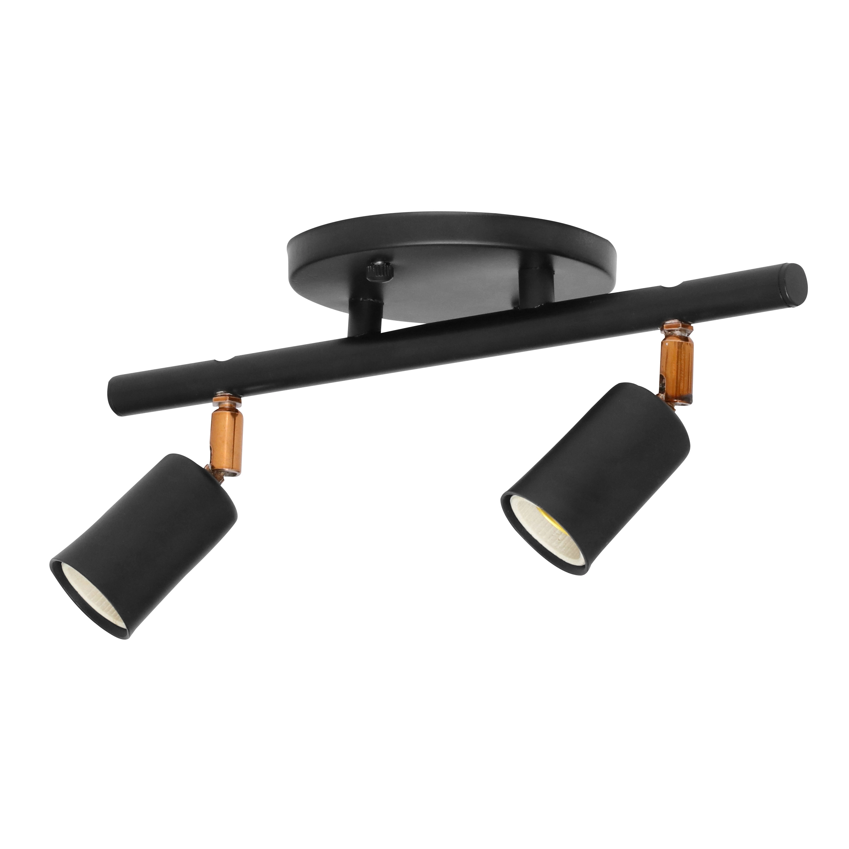 Spot de Sobrepor 2 Lâmpadas Preto Cloche Inspire