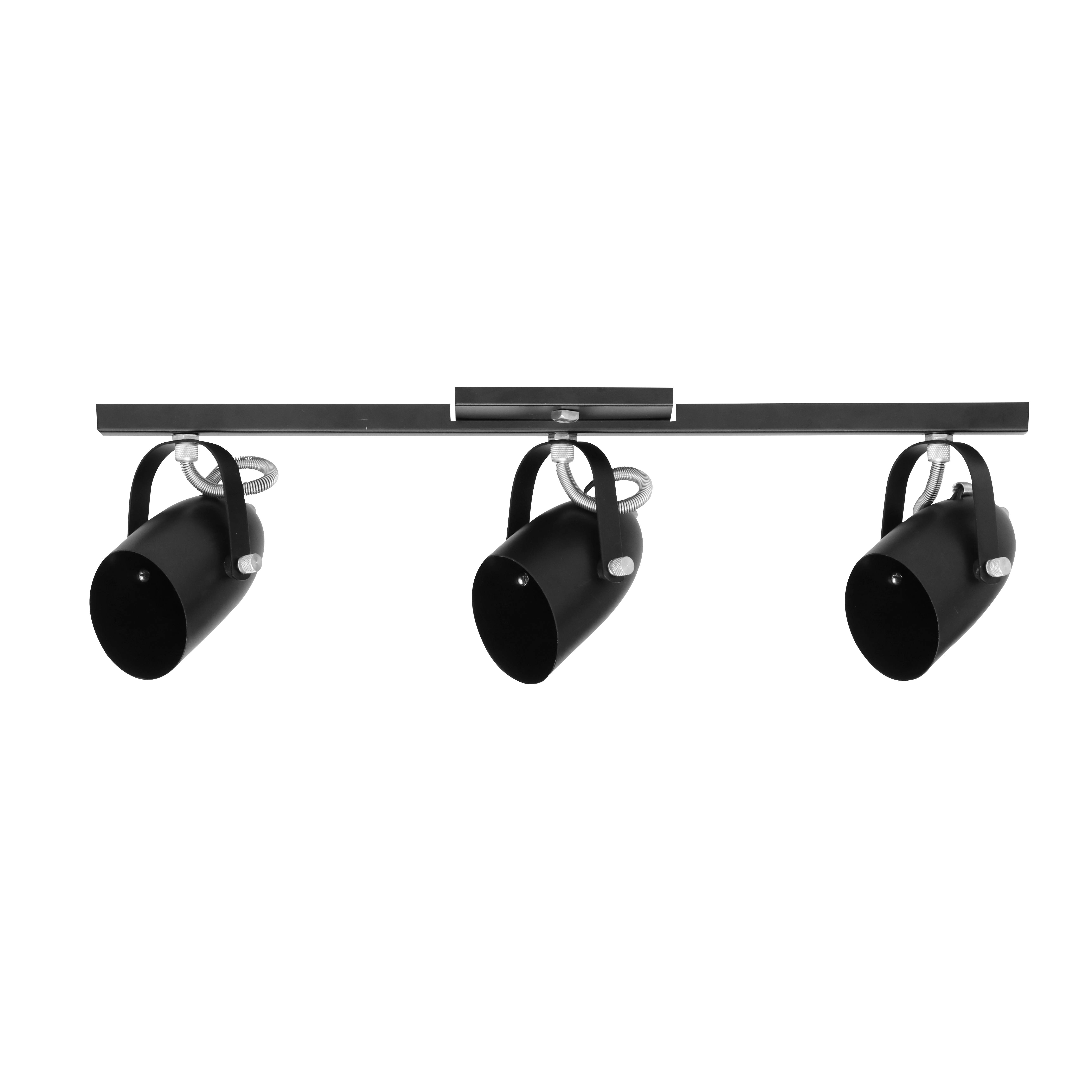 Spot de Sobrepor 3 Lâmpadas Preto Tube Inspire