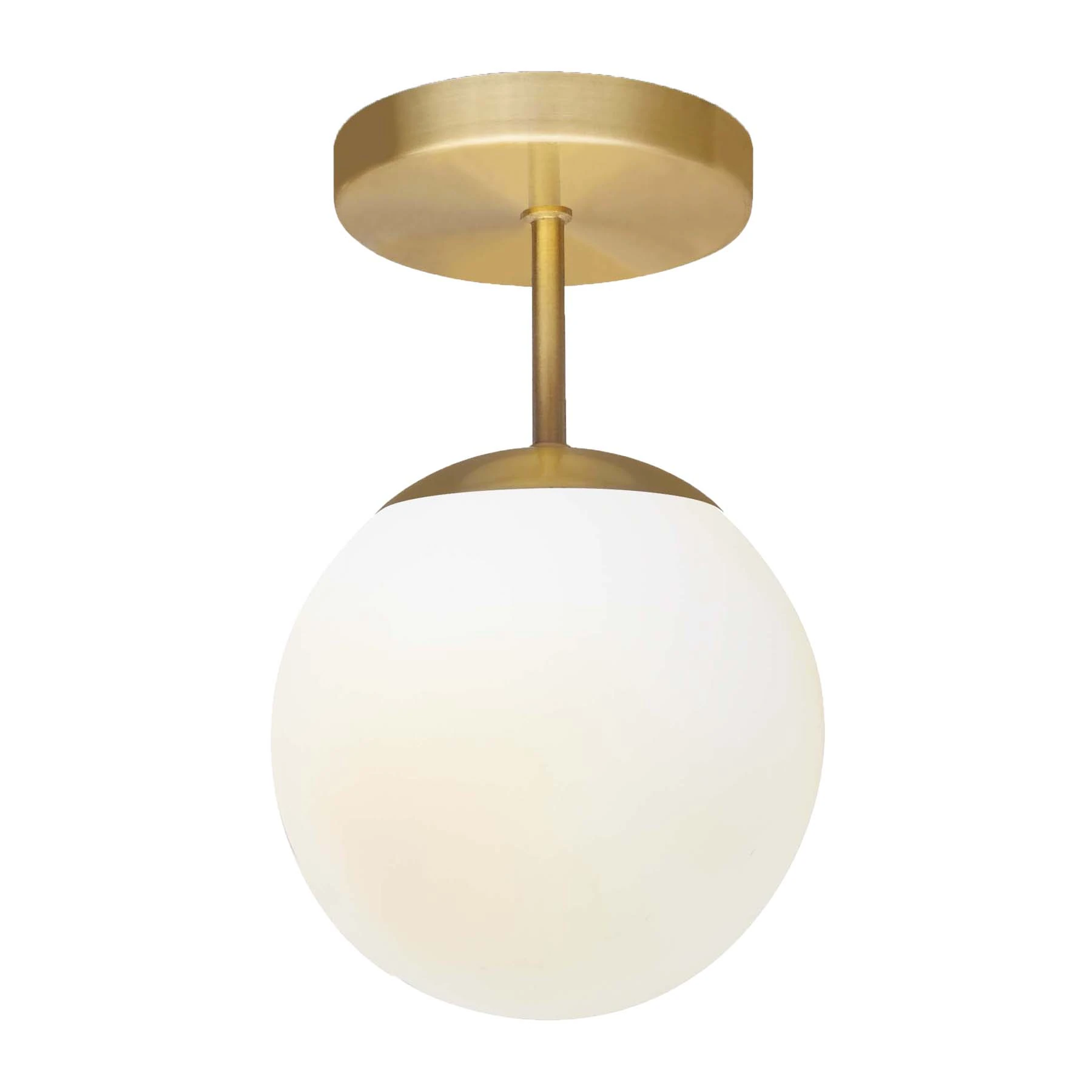 Plafon 1 Lâmpada Dourado Alumínio Vega Spot Line