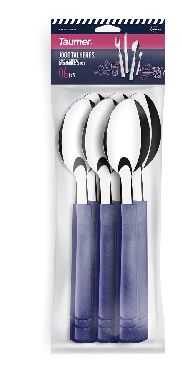 Colher De Mesa Taumer Saturno Azul Marinho C/6