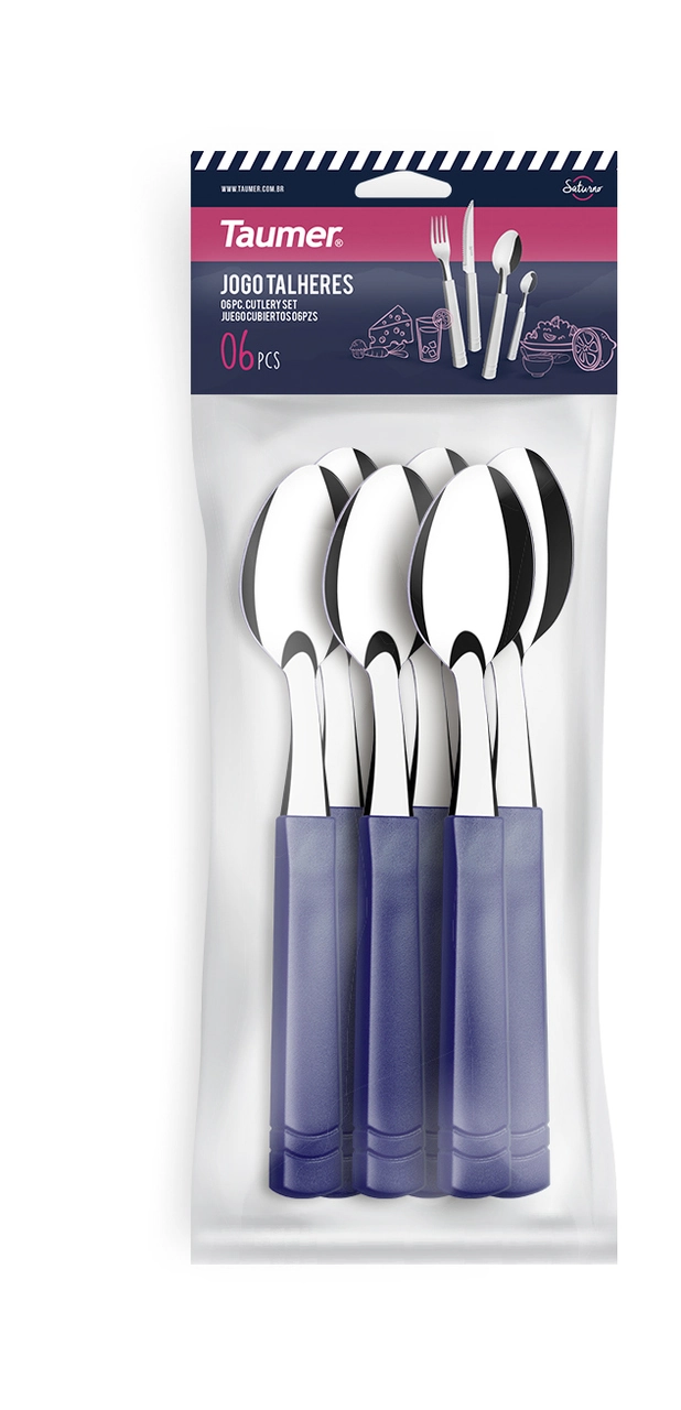 Colher De Cha Taumer Saturno Azul Marinho C/6