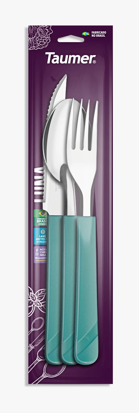 Kit Talher Verde C 3 Pcs Ref 05510 03 14