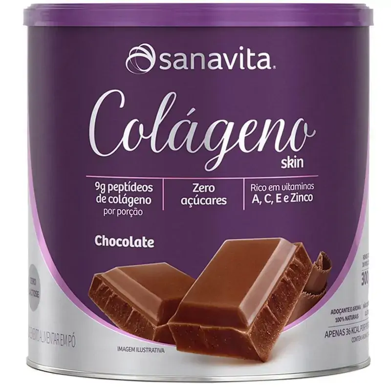 Colágeno Hidrolisado Sanavita Sabor Chocolate