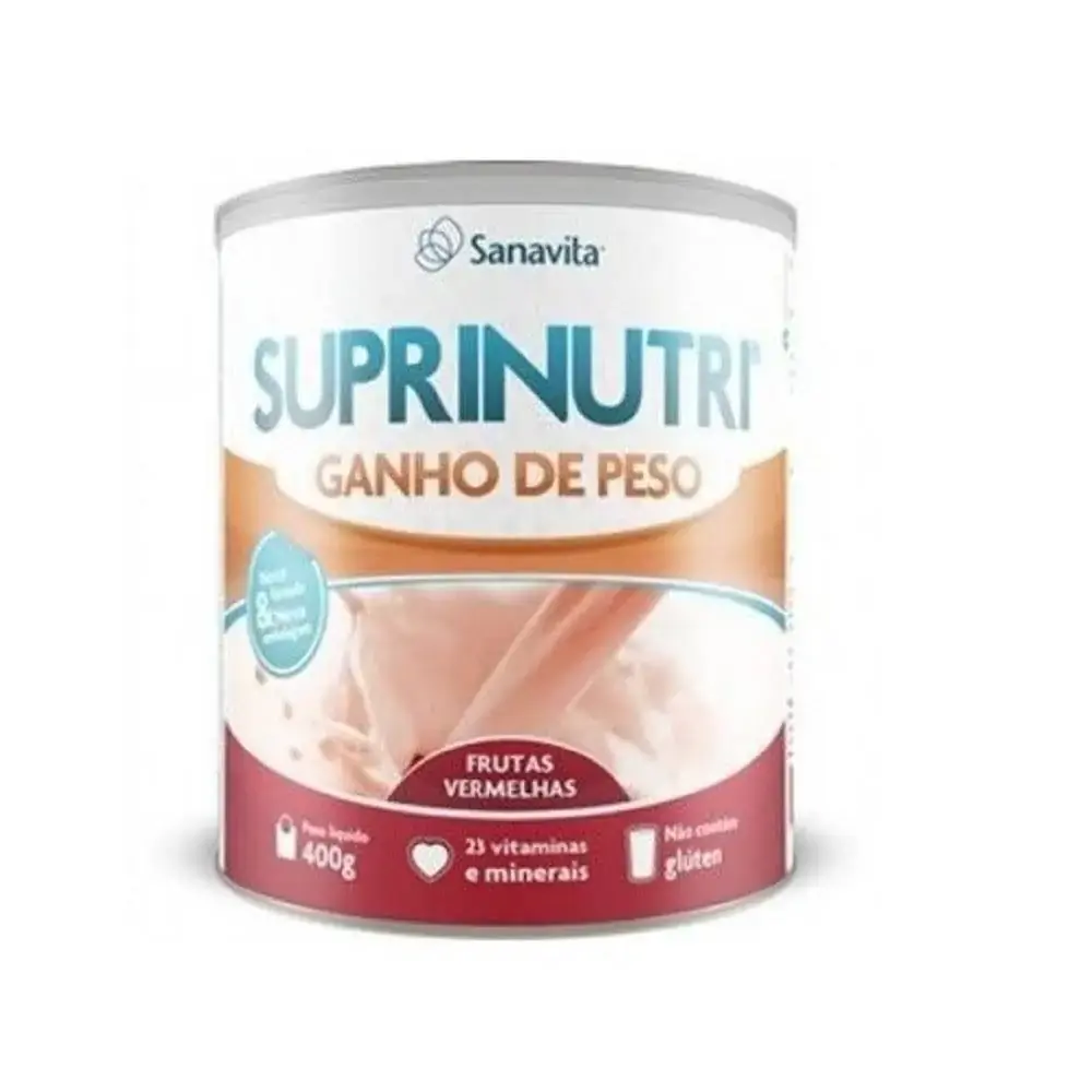 Suprinutri Ganho De Peso Frutas Vermelhas 400g Sanavita