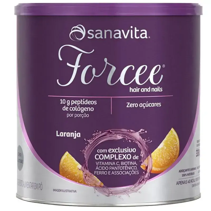Forcee Skin, Hair E Nails Laranja 330g Sanavita