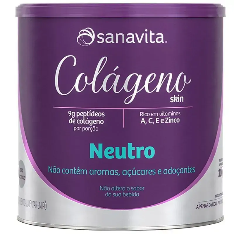 Colágeno Hidrolisado Neutro 300g Sanavita