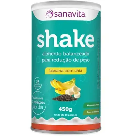 Shake Banana C/chia E Linhaça 450g