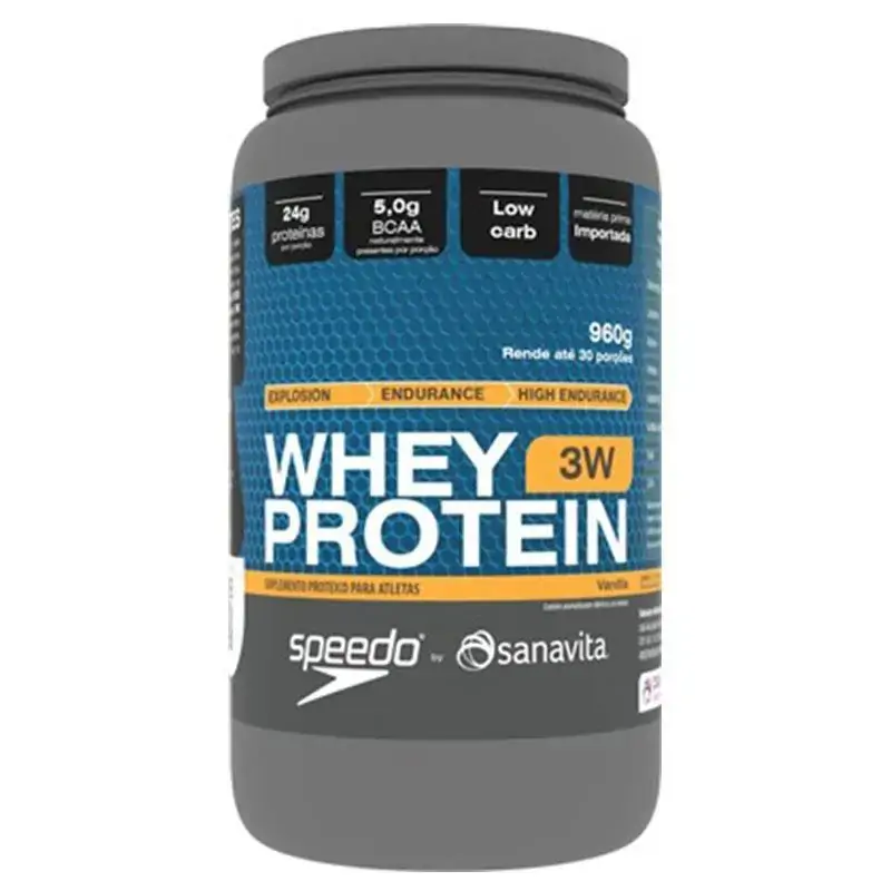 Whey Protein 3w Vanilla 960g Sanavita