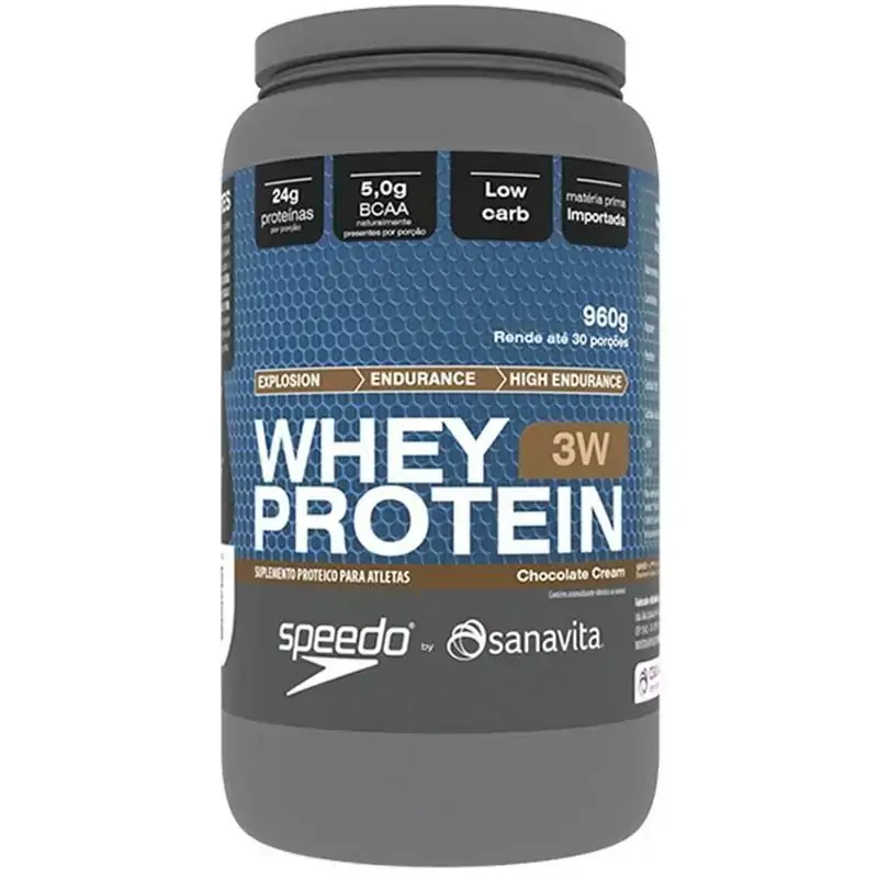 Whey Protein 3w Chocolate 960g Sanavita